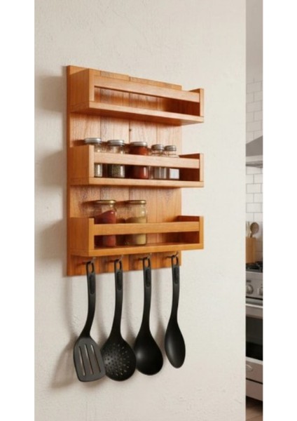Ahşap Baharat ve Düzenleme Rafı Organizer (60X80) modelleri