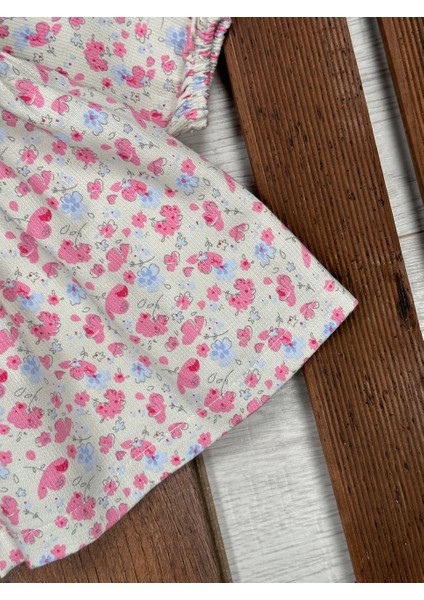 Pamuklu Çiçek Desenli Kız Bebek Elbise fırsatları