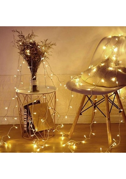 100 Ledli Fişli Led, Dekor Lambası 10M Günışığı Yılbaşı Ağacı Işığı Süsleme Youtuber Genç Odası