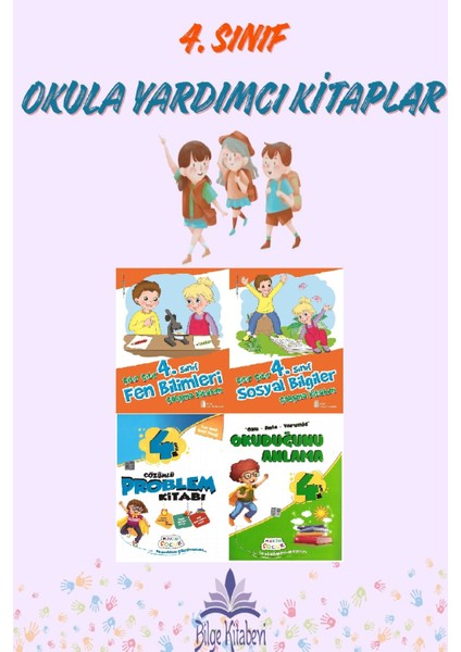 4.sınıf Çıtır Çıtır Fen Bilimleri -Sosyal Bilgiler + Çözümlü Problem Kitabı + Okuduğunu Anlama