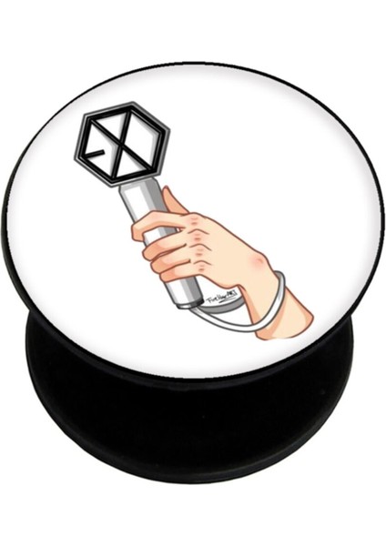 Popsocket Dijital Baskılı Telefon Tutacağı Telefon Parmak Tutucu Popsoket PS1134