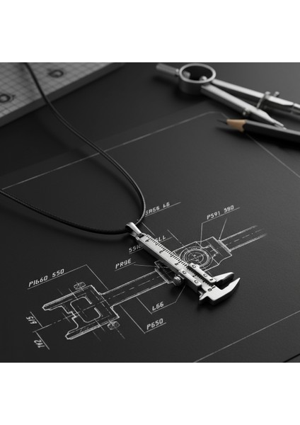 Hassas Kumpas Gümüş Kaplama Deri İp Kolye fırsatları