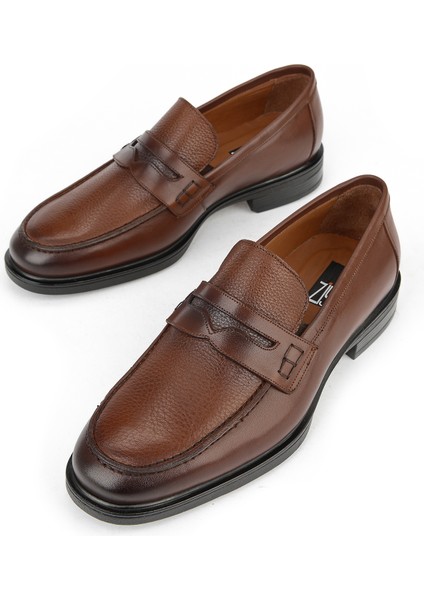 , Erkek Hakiki Deri Ayakkabı 153745Z27650 Kızıl Kahve indirimleri