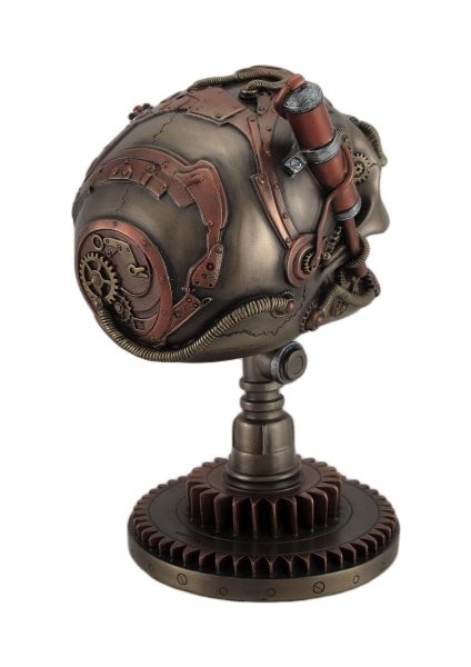 Veronese Design Bronz/bakır Hazır Steampunk Kafatası Heykeli modelleri