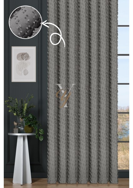 Linda Fon Perde V-6015 Gri