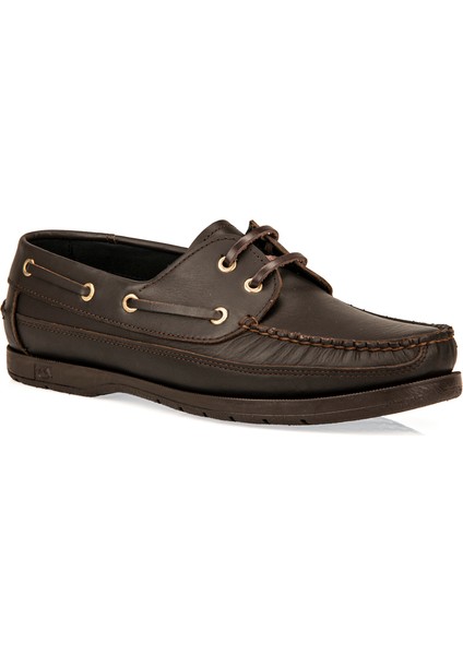 , Hakiki Deri Erkek Günlük Ayakkabı 153423Z291 Kahve