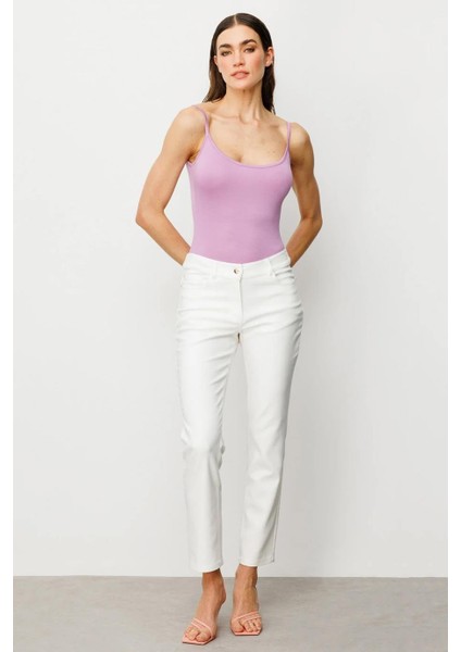 Ekol Beş Cepli Boru Paça Ekru Kadın Pantolon 2042-2Y5 fiyatları