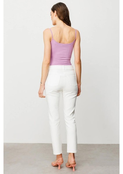 Ekol Beş Cepli Boru Paça Ekru Kadın Pantolon 2042-2Y5 indirimleri