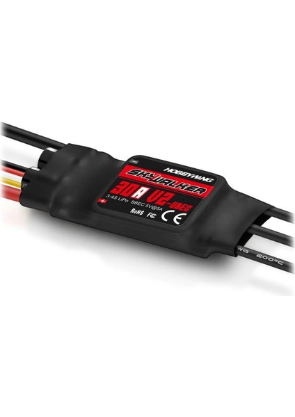 Skywalker V2 30A Siyah Esc 5V 3A Ubec Fırçasız Drone Motoru Hız Kontrolcüsü