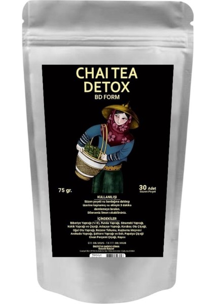 Chai Tea Detoksifikasyon Için Destek Rezene,biberiye,kekik,kayısı ve Kuşburnu Içeren Bd Form Için Destek 30 Adet Çay modelleri