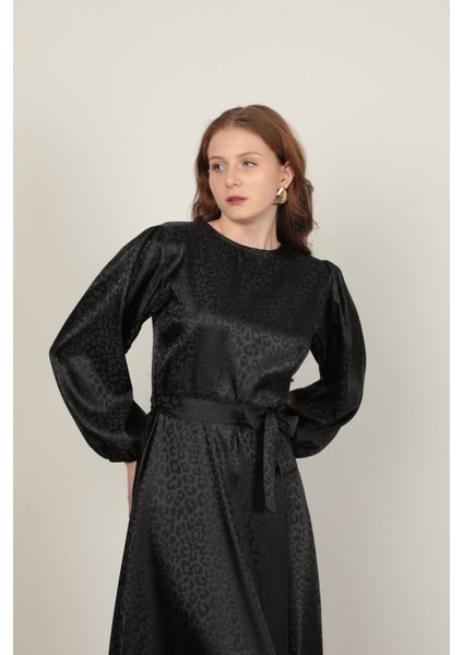 Leopar Jakarlı Elbise fiyatları