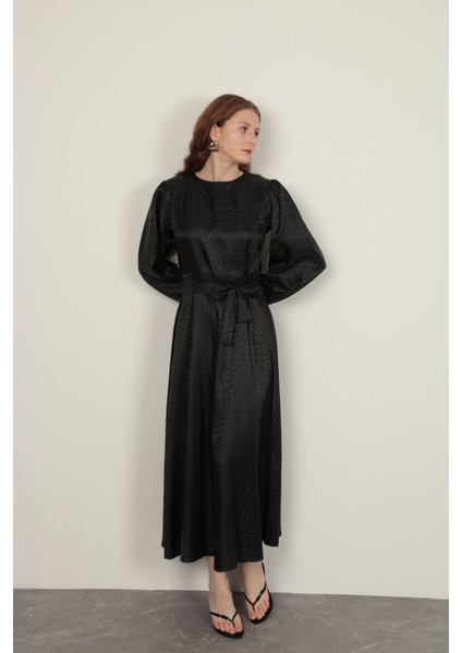 Leopar Jakarlı Elbise modelleri