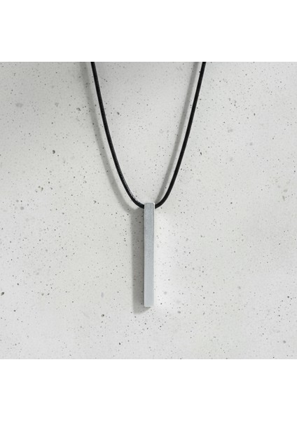 Çubuk Gümüş Kaplama Deri İp Kolye fırsatları