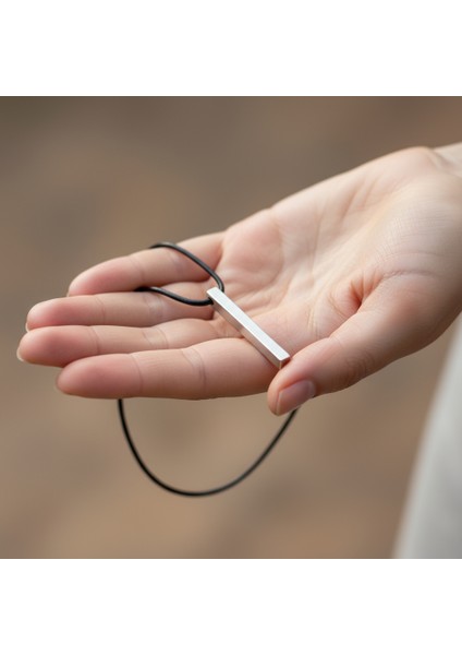 Çubuk Gümüş Kaplama Deri İp Kolye indirimleri