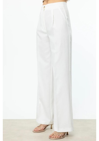 Lastikli Bol Paça Ekru Kadın Pantolon 4192-2Y5 fiyatları