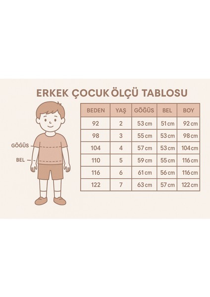 Erkek Çocuk Bej Kapüşonlu Kanguru Cepli Yazı Baskılı Eşofman Takımı