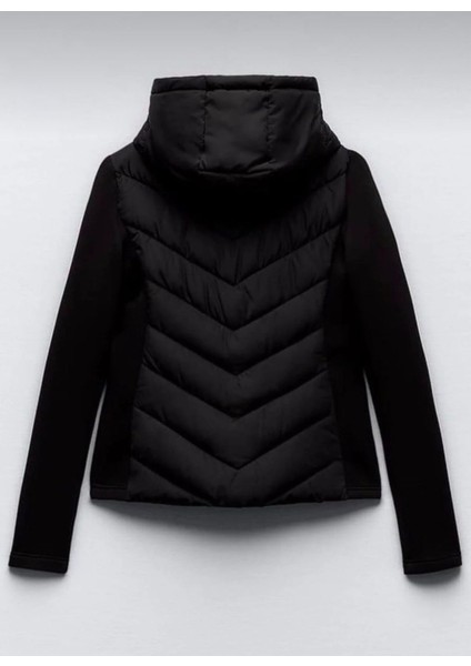 Kadın Softshell Kollu Kapüşonlu Çift Cepli Termal Şişme Mont Luxvestimenta fiyatları