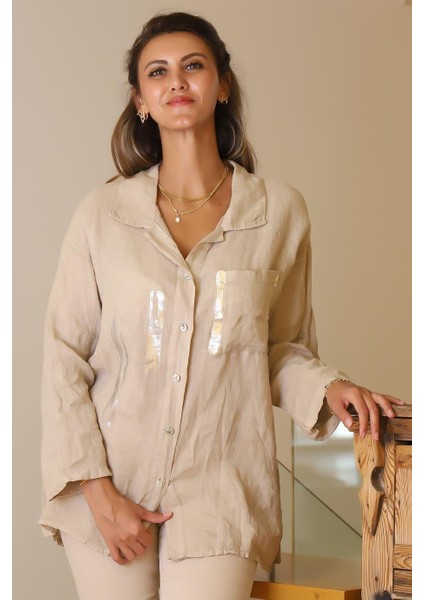 Uzun Kollu Cepli Kadın Bluz 13869-2Y5 fiyatları