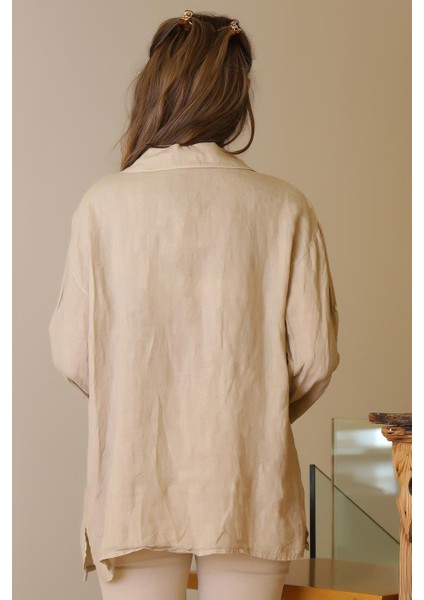 Uzun Kollu Cepli Kadın Bluz 13869-2Y5 modelleri