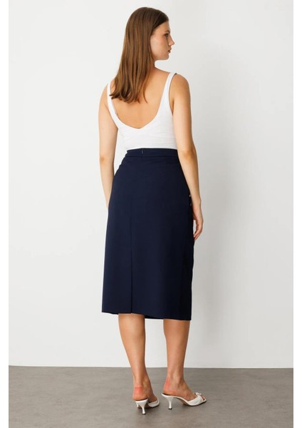 Ekol Midi Boy Krep Laci Kadın Etek 1008-2Y5 indirimleri