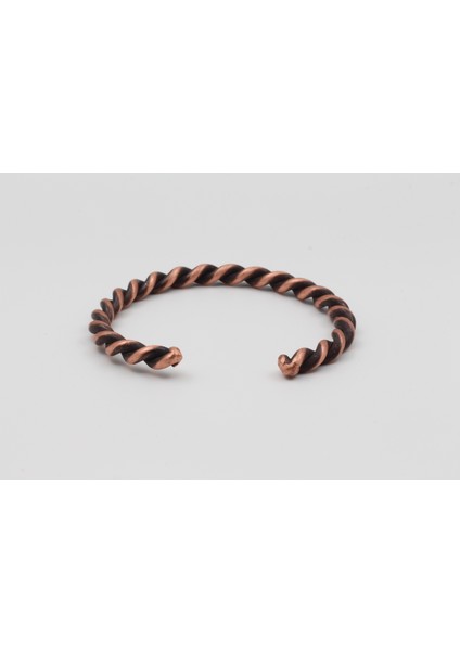 Bakır Eskitme Sarmal Bileklik modelleri