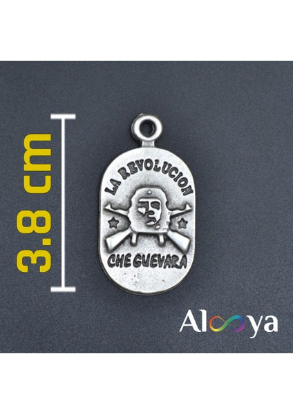 Devrim - Che Guevara Gümüş Kaplama Deri İp Kolye indirimleri