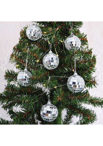 Yılbaşı Aynalı Dekor Top 6lı-6cm-Disko Topu- fiyatları