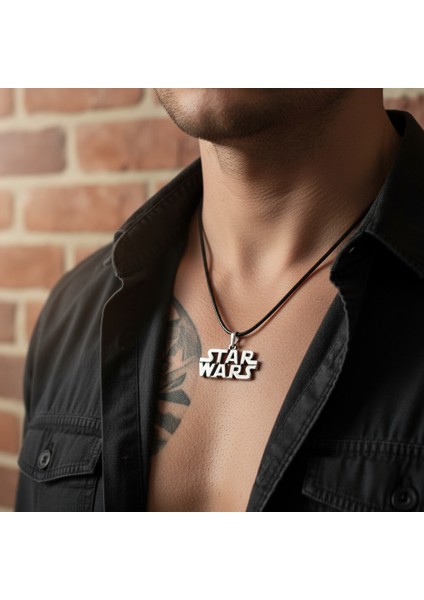 Star Wars Gümüş Kaplama Deri Ip Kolye fiyatları