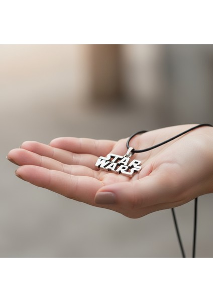 Star Wars Gümüş Kaplama Deri Ip Kolye fırsatları