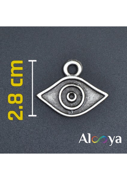 Minimal Göz Nazar Gümüş Kaplama Deri İp Kolye indirimleri