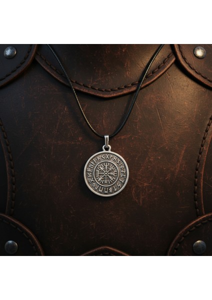 Vegvisir Viking Pusula Kolye Deri İp Kolye modelleri