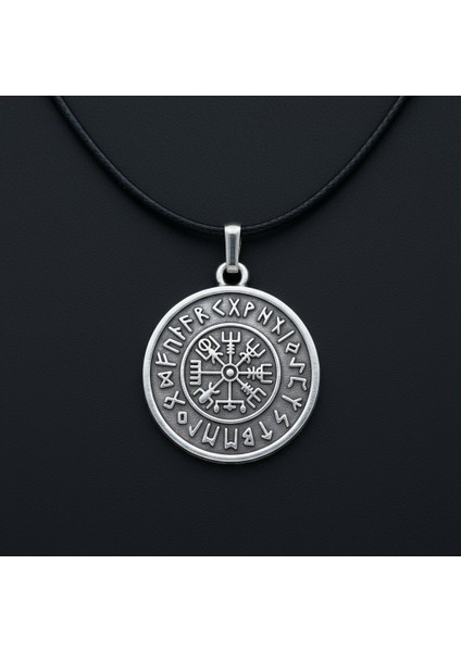 Vegvisir Viking Pusula Kolye Deri İp Kolye fırsatları