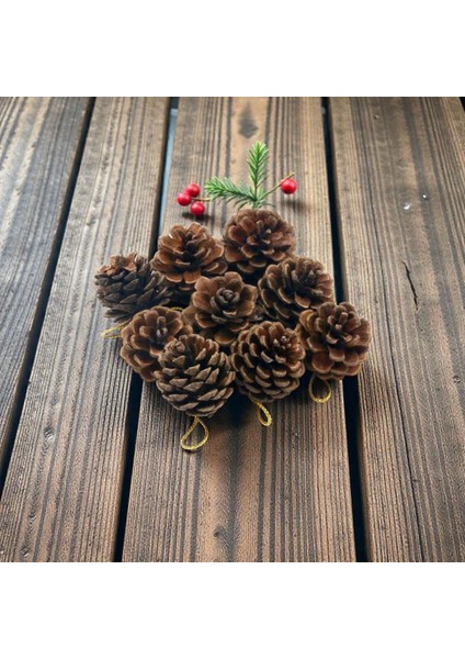 Ipli Kozalak Yılbaşı Ağacı Süsü (9'lu Set) modelleri