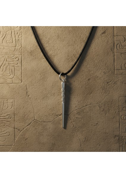 Etnik Desenli Çubuk, Gümüş Kaplama Deri Ip Kolye modelleri