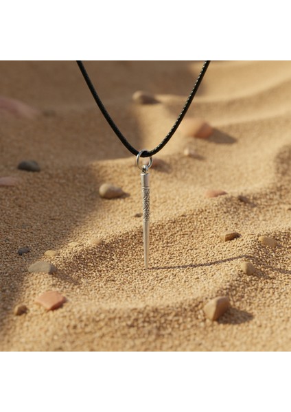 Etnik Desenli Çubuk, Gümüş Kaplama Deri Ip Kolye fırsatları