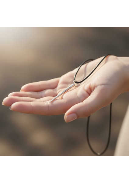 Etnik Desenli Çubuk, Gümüş Kaplama Deri Ip Kolye indirimleri