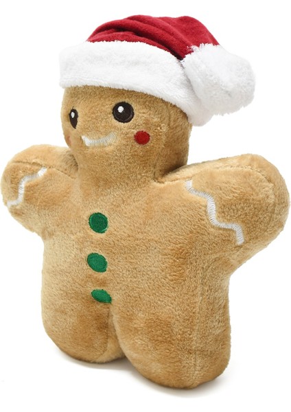 30 cm Yeni Yıl Şapkalı Peluş Kurabiye Adam – Sevimli Noel Yastığı modelleri
