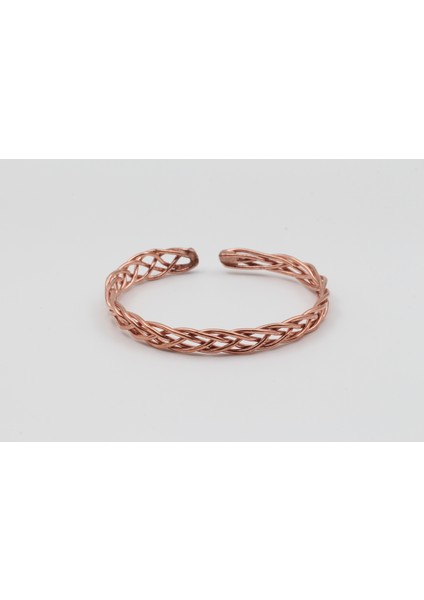 Bakır Ince Örgü Bileklik