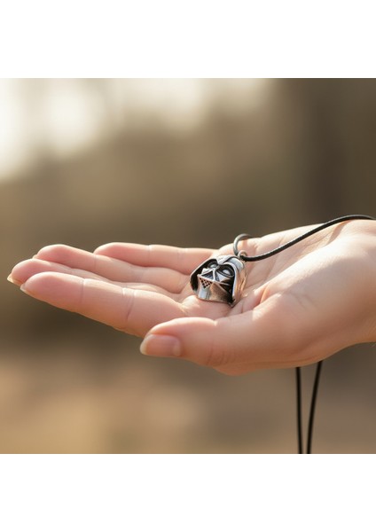 Star Wars - Darth Vader Gümüş Kaplama Deri Ip Kolye indirimleri