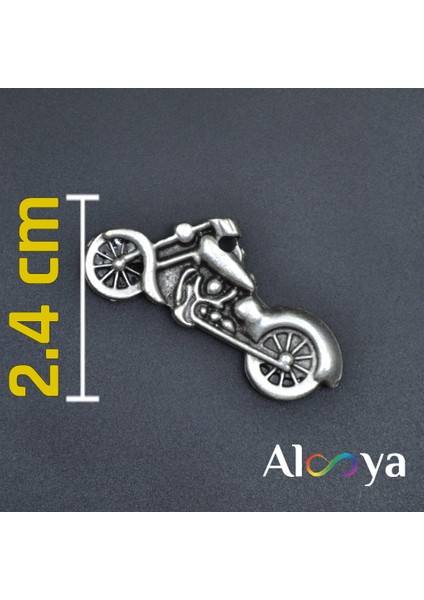 Chopper Motor Gümüş Kaplama Deri İp Kolye indirimleri