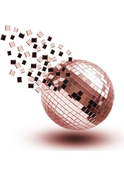 Rose Gold Mozaik Ayna Sticker - Kendinden Yapışkanlı | Disco Ball Yapımı, Dekor Kaplama,el Sanatı indirimleri