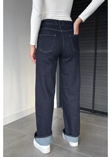 Kadın Yüksek Bel Palazzo Jean Kot Pantolon P-00018894 modelleri