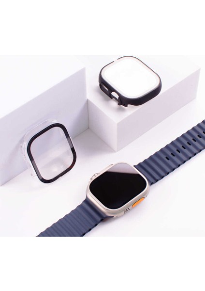 Apple Watch 10 46MM Şeffaf Kasa ve Ekran Koruyucu Zore Watch Safeguard 13 fırsatları