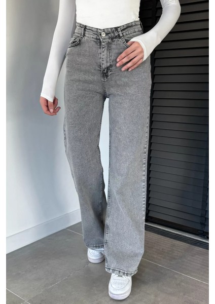 Kadın Yüksek Bel Jean Kot Pantolon P-00019441 fiyatları