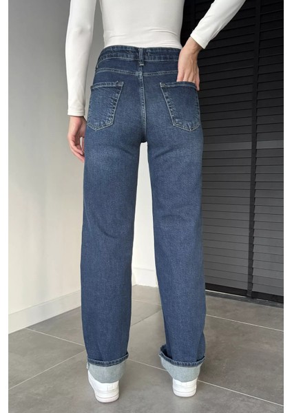 Kadın Yüksek Bel Palazzo Jean Kot Pantolon P-00018894 modelleri