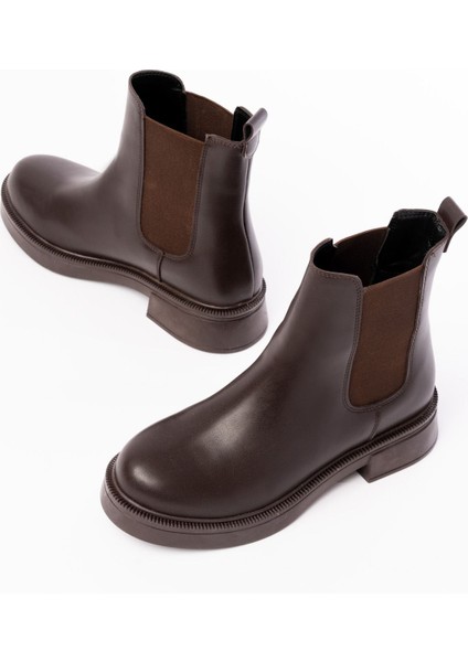 ZRİN-2137 Premium Kahverengi Lastikli Günlük Kadın Bot indirimleri