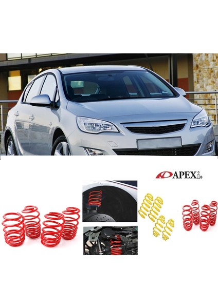Opel Astra J 2009-2016 Apexi 4.5 cm Spor Helezon Yay