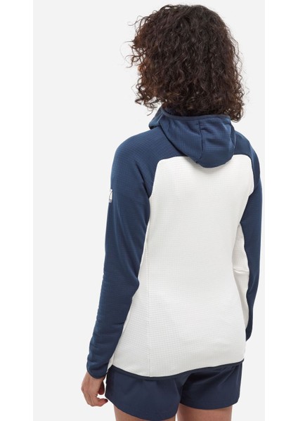 Fusıon Grıd H Kadın Kapşonlu Polar Ceket Tam Fermuar MIV9032 N9954 fırsatları