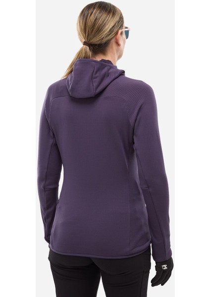 Fusıon Grıd H Kadın Kapşonlu Polar Ceket Tam Fermuar MIV9032 N9332 fırsatları