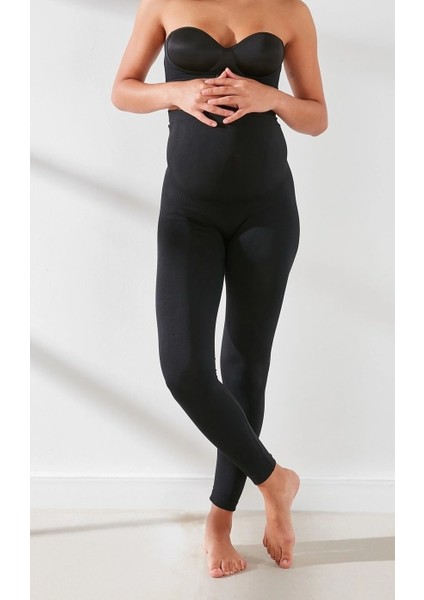 Dikişsiz Yüksek Bel Karın Destekli Hamile Taytı – Konforlu Esnek Hamilelik Taytı fiyatları